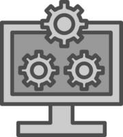 System Configuration Vector Icon Design