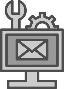 correo electrónico solución de problemas vector icono diseño