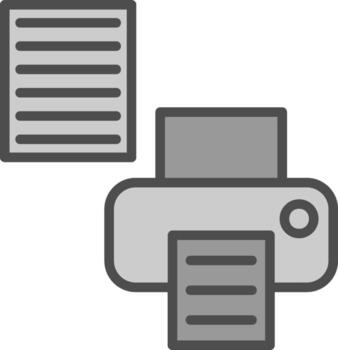 Printer Setup Vector Icon Design