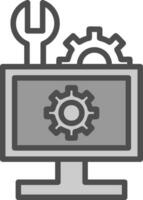 Hardware Troubleshooting Vector Icon Design