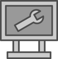 IT Helpdesk Vector Icon Design