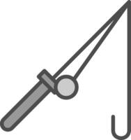 Fishing rod Vector Icon Design