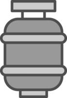 Gas bottle Vector Icon Design