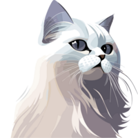 dibujos animados gato ai generativo png