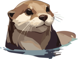 mignonne loutre ai génératif png