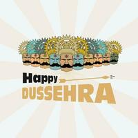 Colorful Dussehra Traditions Vector