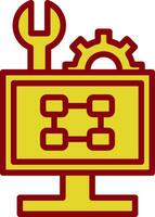 Troubleshooting Flowchart Vector Icon Design