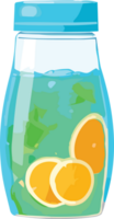 Glas Obst Limonade Wasser trinken ai generativ png