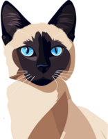 siamese katt ai generativ png