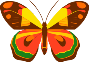 coloré papillon ai génératif png