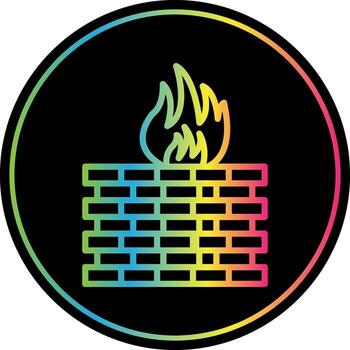 cortafuegos configuración vector icono diseño