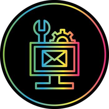 correo electrónico solución de problemas vector icono diseño