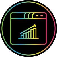 Bar Chart Vector Icon Design