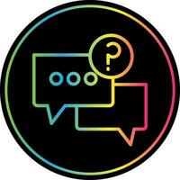 Ask Vector Icon Design