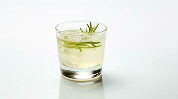 Photo of a Korean Soju drink isolated on white background. Generative AI