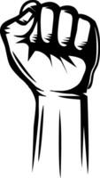 Raised Hand Fist Protest Revolution vector