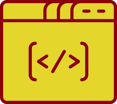 Coding Vector Icon Design