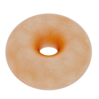 Donut isolated on transparent background . 3D rendering png
