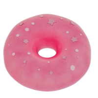 Donut isolated on transparent background . 3D rendering png