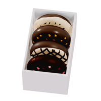 donut geïsoleerd Aan transparant achtergrond . 3d renderen png