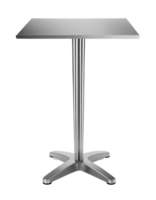 Modern metal table isolated on transparent background, created with generative AI png