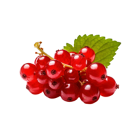 Red currant isolated on transparent background, created with generative AI png