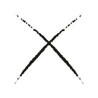 Cat or Tiger Claw Scratch in Cross Shape. Wild Animal Nail Scary Mark. Bear Scrape, Monster Paw Scribble. Slash Icon, Black Grunge Texture. Abstract Design Element. Isolated Vector Illustration.