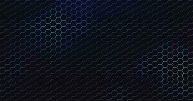 Futuristic surface concept with blue hexagons.  Abstract technology background cyberspace with hexagonal pattern. Seamless loop. video