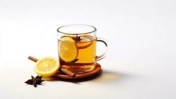 Photo of a Hot Toddy drink isolated on white background. Generative AI