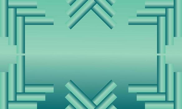 degradado geométrico formas en verde antecedentes. dinámica formas composición. vector