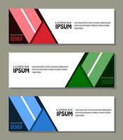 Geometric modern banner design with Vector presentation template.