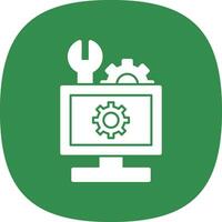 Hardware Troubleshooting Vector Icon Design