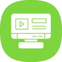 Online Streaming Vector Icon Design