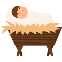 baby in manger png