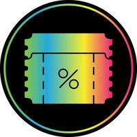 Ticket discount Vector Icon Design