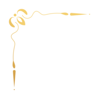 Gold Jahrgang Barock Ecke Ornament retro Muster Antiquität Stil Akanthus. dekorativ Design Element Filigran Kalligraphie. Sie können verwenden zum Hochzeit Dekoration von Gruß Karte und Laser- Schneiden. png