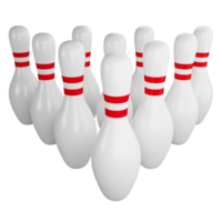 bowling perni clipart piatto design icona isolato su trasparente sfondo, 3d rendere sport e esercizio concetto png