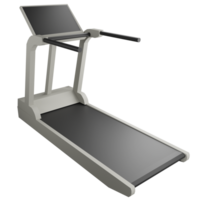 Treadmill clipart flat design icon isolated on transparent background, 3D render sport and exercise concept png