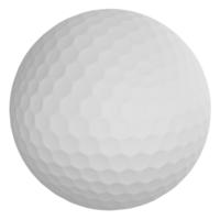 Golf ball clipart flat design icon isolated on transparent background, 3D render sport and exercise concept png