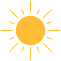 Sun icon for your web design, logo, UI. illustration png