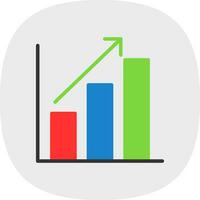 Bar chart Vector Icon Design