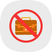 No bag Vector Icon Design