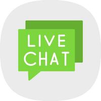 Live Chat Vector Icon Design