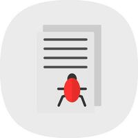 Bug Report Vector Icon Design