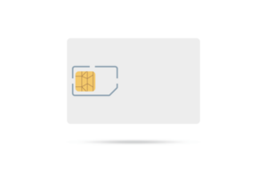 sim carte objet réaliste icône png