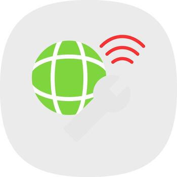 red solución de problemas vector icono diseño