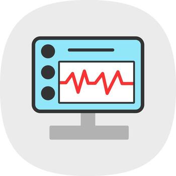 Device Monitoring Vector Icon Design