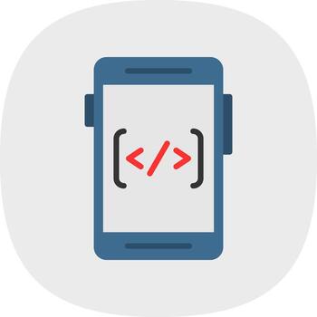 Coding Vector Icon Design