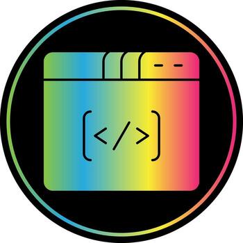 codificación vector icono diseño