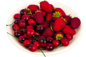 Strawberries and Cherries png